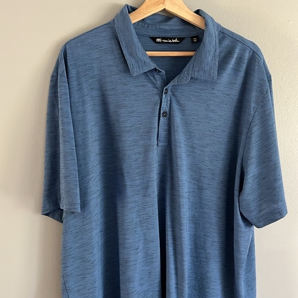 Travis Mathew Blue Polo Shirt Soft Comfortable Fit 3XL - Picture 4 of 10